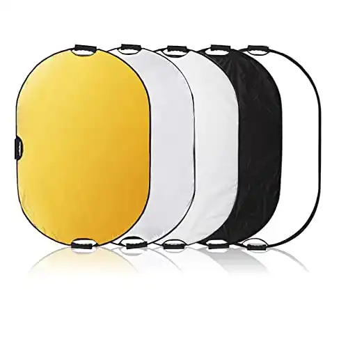 Foto-Reflektor Selens 5 in 1 Reflektor 80x120CM / 31,5×47,2 Zoll Oval