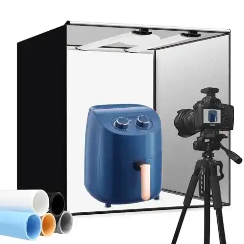 Fotobox Heorryn Fotostudio, 60 x 60 x 60cm, faltbares Lichtzelt Kit