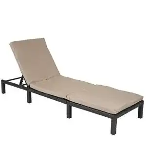 Sonnenliege (Rattan) Mendler Poly-Rattan Sonnenliege HWC-A51