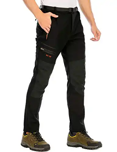 Softshellhose DAFENP Herren Wanderhose Outdoorhose Winter
