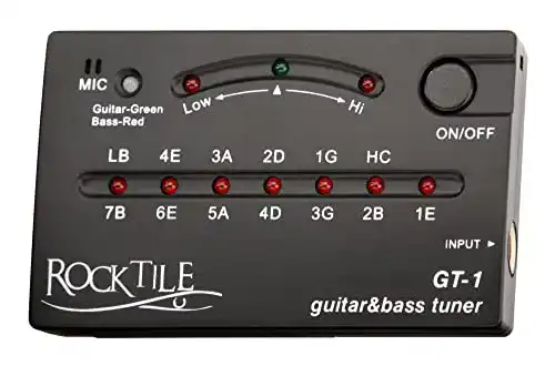 Gitarren-Stimmgerät Rocktile GT-1 Stimmgerät für bis zu 7-saitige