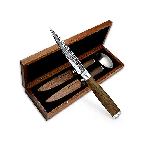 Damast-Steakmesser adelmayer ® Damastmesser grob Set