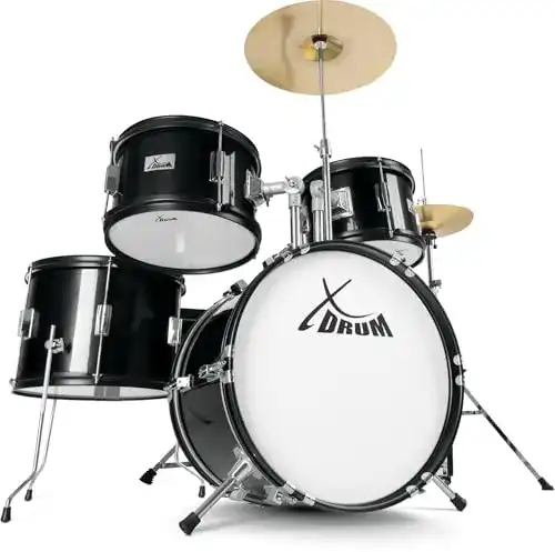 Schlagzeug XDrum Junior Pro Kinder Drumset schwarz
