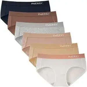 Damen-Unterhosen INNERSY Baumwolle Weich Sport Slip 6er Pack