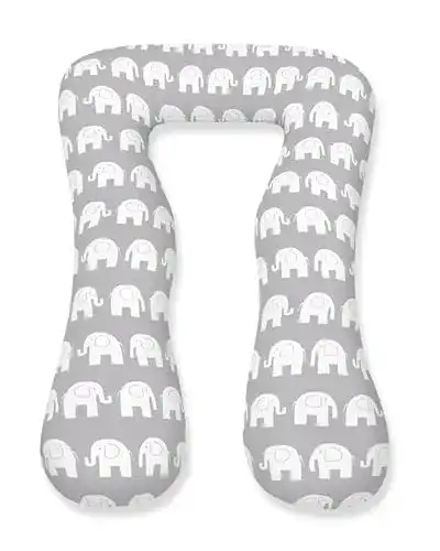 Die beste Schwangerschaftskissen Amilian, inkl. Bezug, groß Elefant grau 2026 Test Bestseller Schwangerschaftskissen Amilian, inkl. Bezug, groß Elefant grau