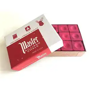 Billardkreide Master Billard-Kreide Rot 12-er