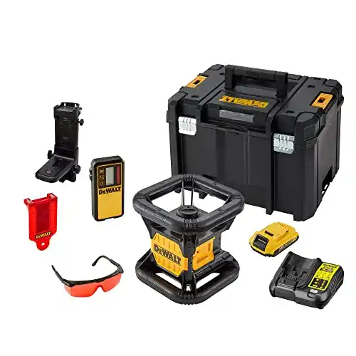 Rotationslaser DEWALT DCE074D1R-QW , Vertikal-Lot einfach, 18 V