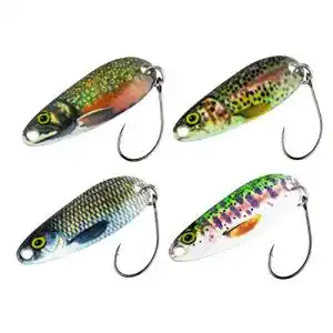 Forellen-Blinker FISHN Forellen Spoon Set REALLYone, 3,2gr, 3,5cm Forellenköder, Forellenspoons, Forellenblinker zum Angeln