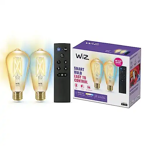 WiZ-Lampen WiZ WLAN-LED-Glühbirne im Vintage-Stil, dimmbar