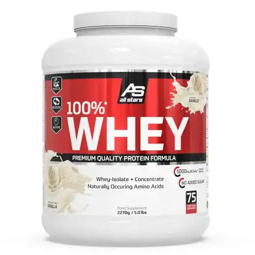 Whey-Protein (Vanille) All Stars 100% Whey Protein, Vanilla, 2270 g