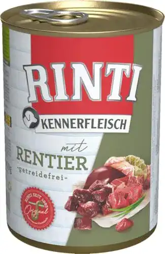 Die beste Rinti-Kennerfleisch Rinti Kennerfleisch Hundefutter Rentier, 24er 2026 Test Bestseller Rinti-Kennerfleisch Rinti Kennerfleisch Hundefutter Rentier, 24er