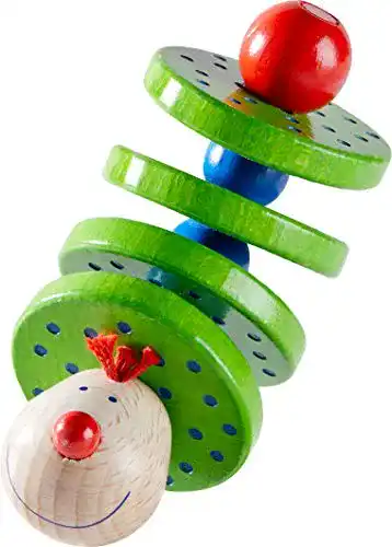 Holzrassel Baby HABA 1068 – Flapsi Greifling, fröhliches Baby