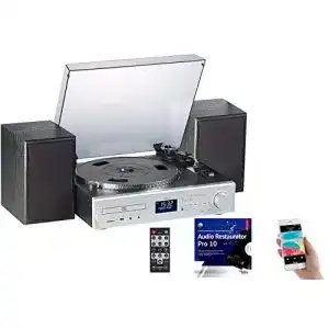 Stereoanlage mit Plattenspieler auvisio Radio mit Plattenspieler