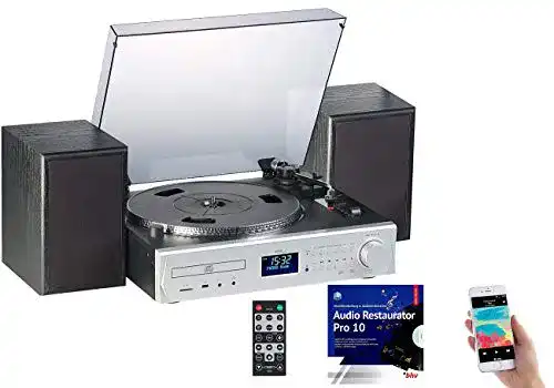 Stereoanlage mit Plattenspieler auvisio Radio mit Plattenspieler