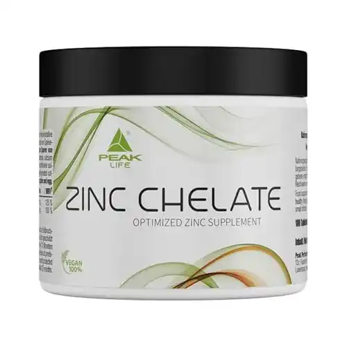 Die beste Zink PEAK Chelat - 180 Tabletten à 500mg 2026 Test Bestseller Zink PEAK Chelat – 180 Tabletten à 500mg