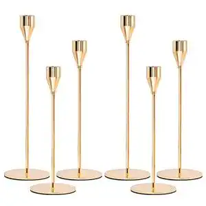 Kerzenständer Pesonlook 6 Packungen Kerzenhalter Gold