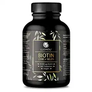 Biotin Luondu hochdosiert 10.000 mcg pro Tablette, 365 Tabletten