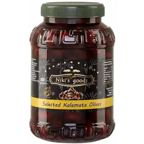 Kalamata-Oliven Nikis Goods KALAMATA Oliven mit Stein | 1kg