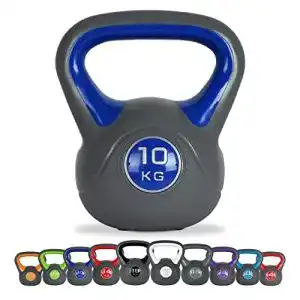 Kettlebell (10 kg) MSPORTS Kettlebell 2 – 20 kg inkl. Übungsposter
