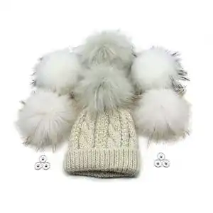 Fellbommel Furryvalley Pompon Kunstfell 6 Stück Stricksets
