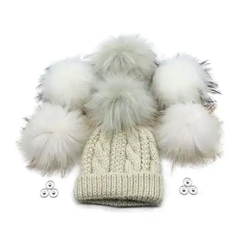 Fellbommel Furryvalley Pompon Kunstfell 6 Stück Stricksets