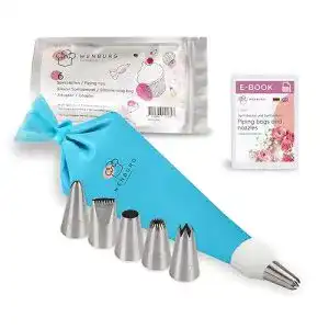 Silikon-Spritzbeutel Wenburg Spritztüllen Set Basic, 6 große Tüllen
