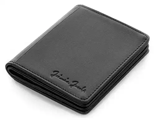 Magic Wallet Jaimie Jacobs Flapstar Leder, RFID-Schutz, Schwarz