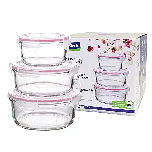 Frischhaltedose GLASSLOCK, GL-642, 400ml, 715ml, 950ml