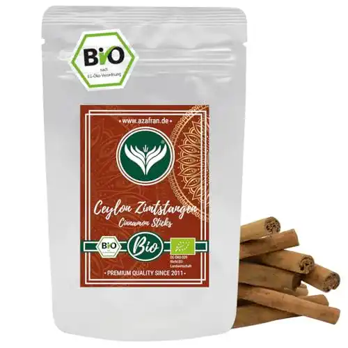 Zimtstangen Azafran BIO Ceylon Zimt 10 cm 20 Stk