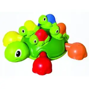 Badewannenspielzeug TOMY T72097 Schildkrötenfamilie, Bunt