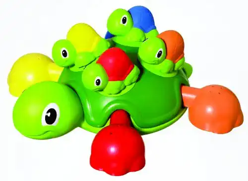Badewannenspielzeug TOMY T72097 Schildkrötenfamilie, Bunt