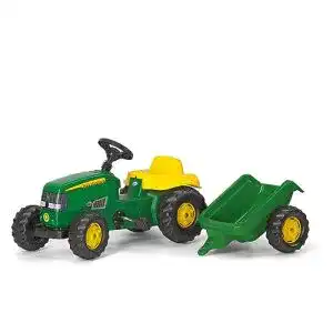 Trettraktor mit Anhänger Rolly Toys 012190 – rollyKid John Deere