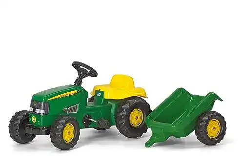 Trettraktor mit Anhänger Rolly Toys 012190 – rollyKid John Deere