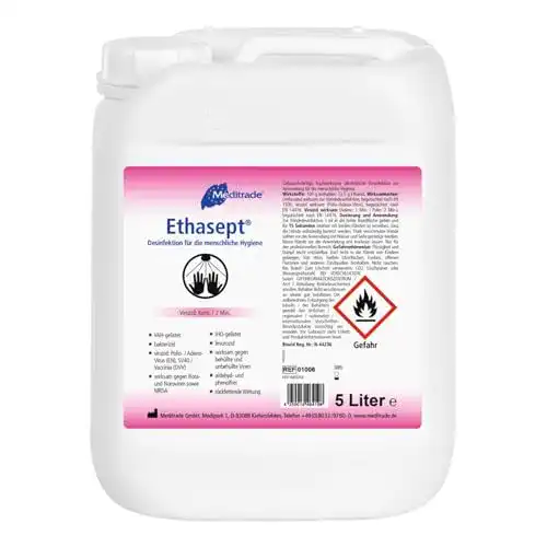 Die beste Desinfektionsmittel Hände (5l) Meditrade Ethasept 2026 Test Bestseller Desinfektionsmittel Hände (5l) Meditrade Ethasept