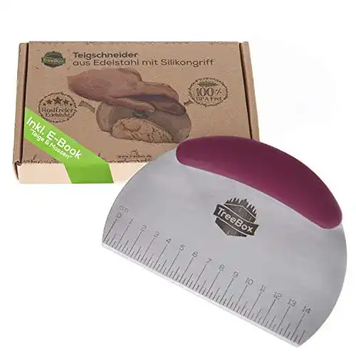 Teigkarte TreeBox Profi Teigschneider aus Edelstahl und Silikon