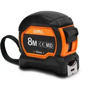 Maßband Umi Amazon Brand, 8m, mit Metallgürtelclip