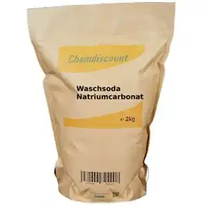 Waschsoda Chemdiscount 2kg, Kraftpapier-Standbodenbeutel