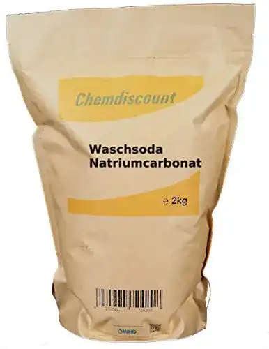 Waschsoda Chemdiscount 2kg, Kraftpapier-Standbodenbeutel