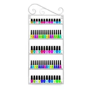 Nagellack-Regal FullBerg Metall Nagellack Regal Herz, 5 Ablagen