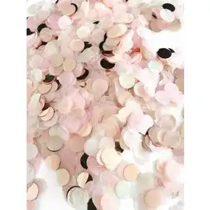 Konfetti Cavore rosegold mehrfarbig, 1cm rund, 30g, 1500 Stück