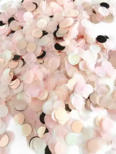 Konfetti Cavore rosegold mehrfarbig, 1cm rund, 30g, 1500 Stück