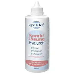 Kontaktlinsen-Pflegemittel Eyelike Kombilösung Hyaluron 360 ml