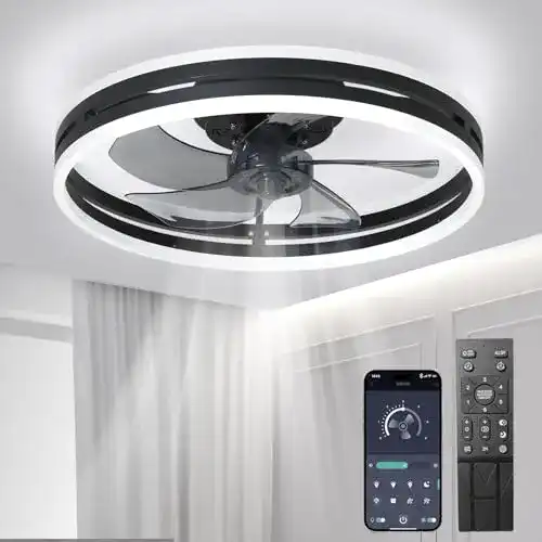 Deckenventilator mit Lampe Revneey Leise Deckenventilator
