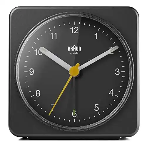 Braun-Reisewecker Braun Klassisch, ruhiges Quarzuhrwerk