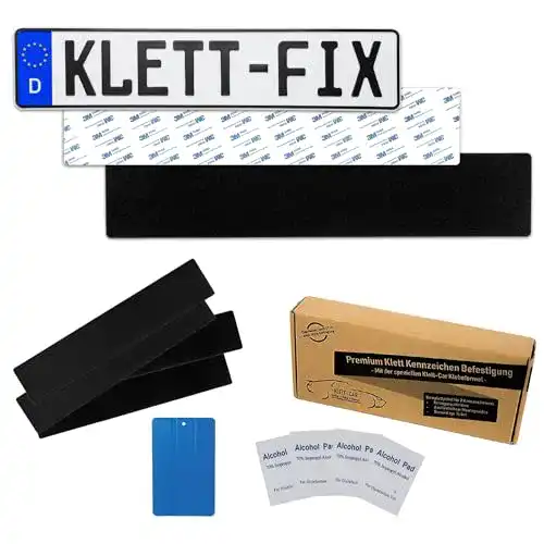 Klett-Kennzeichenhalter Klett-Car® 2X