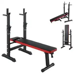 Langhantelbank ISE Fitness Hantelbank Drückerbank Trainingsbank