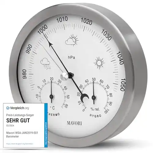 Barometer MAVORI® Wetterstation analog