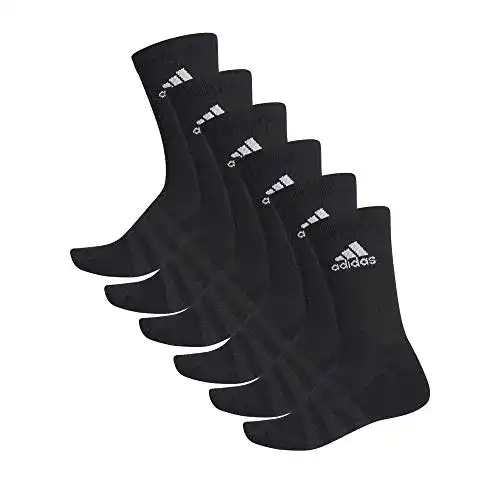 Die beste Herrensocken schwarz adidas 6 Paar Cushion Crew Socken, Black, L 2026 Test Bestseller Herrensocken schwarz adidas 6 Paar Cushion Crew Socken, Black, L