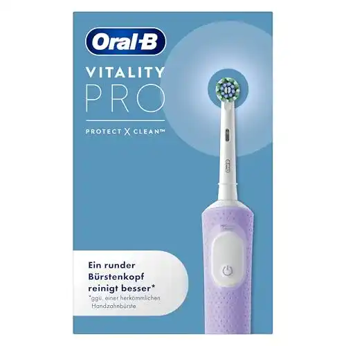 Rotierende Zahnbürste Oral-B Vitality Pro, 3 Putzmodi, lila