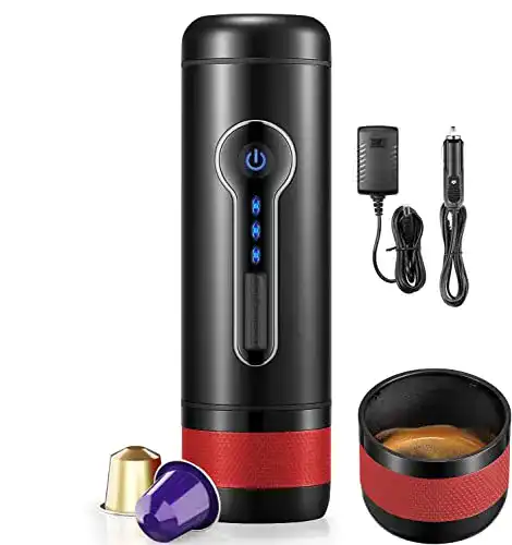 Tragbare Espressomaschine CONQUECO Wiederaufladbar: 12v